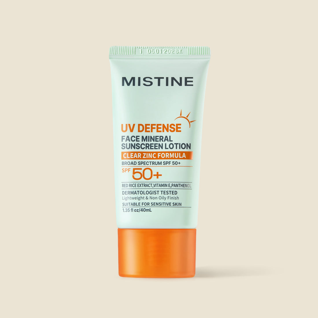 Mistine Face Mineral Sunscreen Lotion For Sensitive Skin