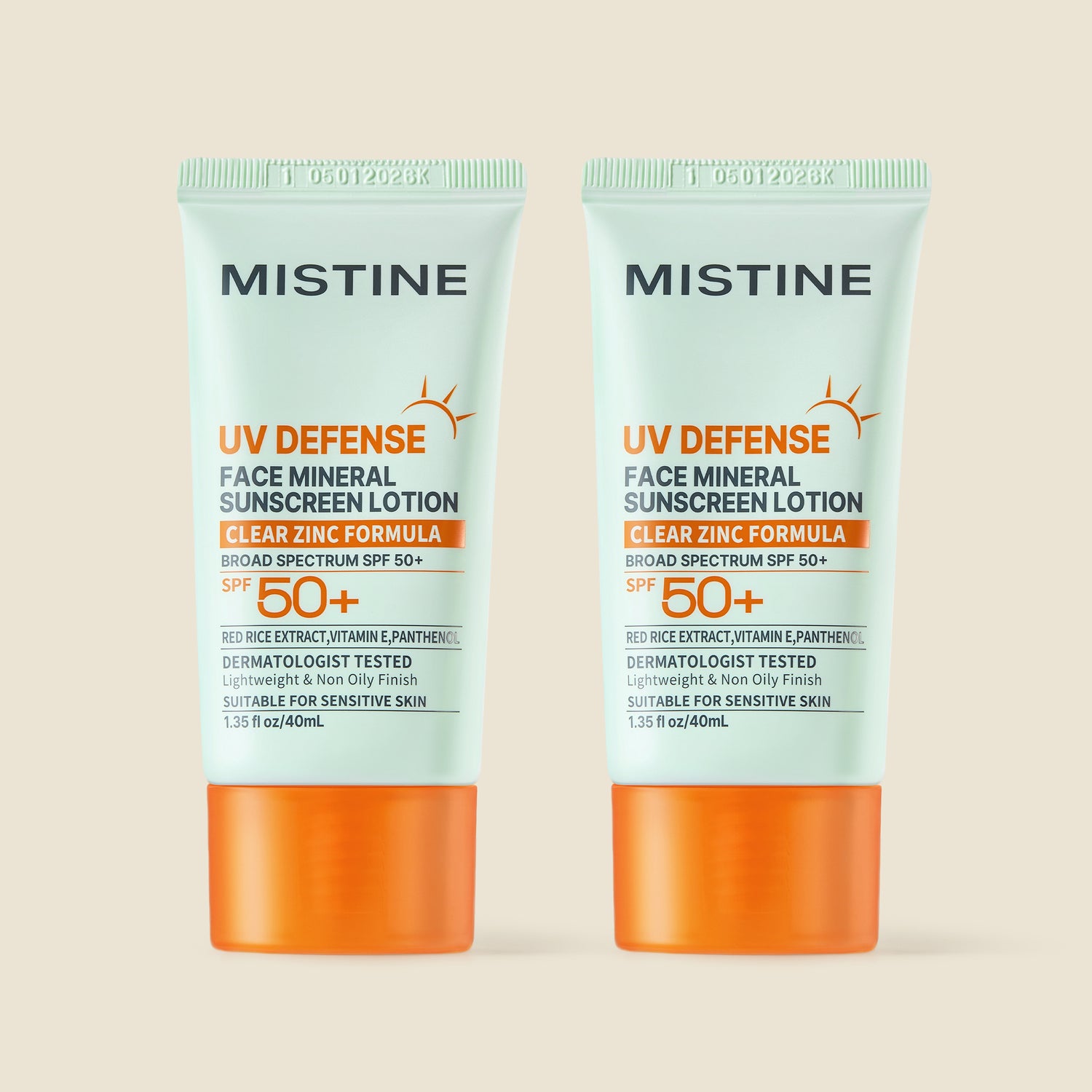 Mistine Face Mineral Sunscreen Lotion For Sensitive Skin