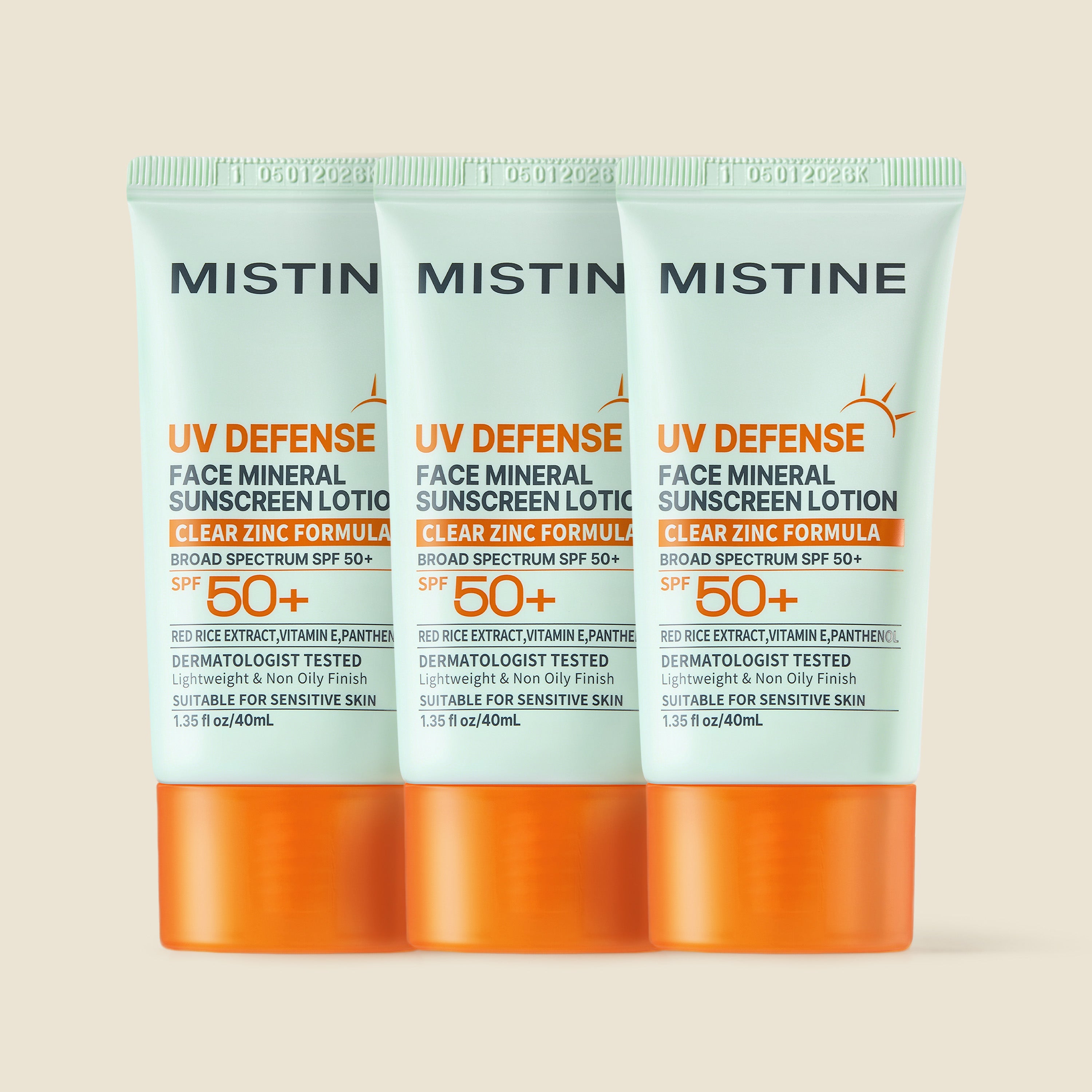 Mistine Face Mineral Sunscreen Lotion For Sensitive Skin