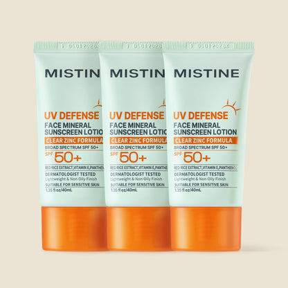 Mistine Face Mineral Sunscreen Lotion For Sensitive Skin